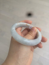 Load image into Gallery viewer, 54.6mm certified 100% natural type A white/purple/brown/gray jadeite jade bangle AX20-7723