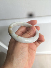 Load image into Gallery viewer, 52.3mm Certified type A 100% Natural green/white/very light purple/yellow Jadeite Jade bangle AZ77-1629