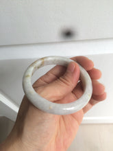 Load image into Gallery viewer, 52.3mm Certified type A 100% Natural green/white/very light purple/yellow Jadeite Jade bangle AZ77-1629
