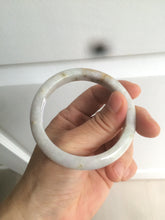 Load image into Gallery viewer, 52.3mm Certified type A 100% Natural green/white/very light purple/yellow Jadeite Jade bangle AZ77-1629