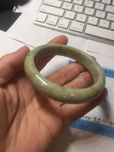 Load image into Gallery viewer, 56.5mm certified Type A 100% Natural light green/yellow/white Jadeite Jade bangle AZ197-2732
