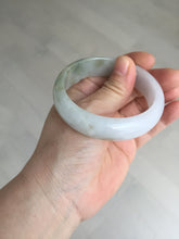 Load image into Gallery viewer, 54mm certified Type A 100% Natural light green white purple Jadeite Jade bangle Q131-3010