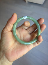 Load image into Gallery viewer, 58.8mm Certified Type A 100% Natural Oily Dark Green Gray Black(油青) round cut Jadeite Jade Bangle PE108-7124