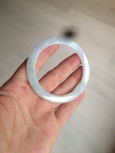 Load image into Gallery viewer, 53.7mm certificated Type A 100% Natural light green/white Jadeite Jade bangle AX104-4213