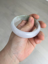 Load image into Gallery viewer, 54mm certified Type A 100% Natural light green white purple Jadeite Jade bangle Q131-3010
