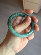 Load image into Gallery viewer, 53.3mm certified 100% natural type A dark green green jadeite jade bangle PA225-9011 Add on item Shopify only