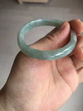 Load image into Gallery viewer, 50.5mm certified Type A 100% Natural icy watery light green red oval Jadeite Jade bangle BQ6-3800