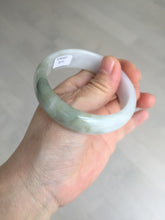 Load image into Gallery viewer, 54mm certified Type A 100% Natural light green white purple Jadeite Jade bangle Q131-3010