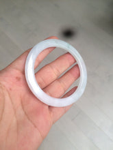 Load image into Gallery viewer, 53.7mm certificated Type A 100% Natural light green/white Jadeite Jade bangle AX104-4213
