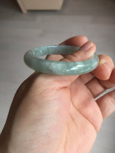 Load image into Gallery viewer, 50.5mm certified Type A 100% Natural icy watery light green red oval Jadeite Jade bangle BQ6-3800