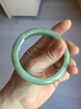 Load image into Gallery viewer, 55.1mm Certified Type A 100% Natural Oily Dark Green Gray Black(油青) Jadeite Jade Bangle PE107-7151