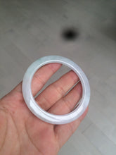 Load image into Gallery viewer, 53.7mm certificated Type A 100% Natural light green/white Jadeite Jade bangle AX104-4213