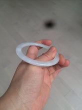 Load image into Gallery viewer, 53.7mm certificated Type A 100% Natural light green/white Jadeite Jade bangle AX104-4213