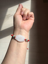 Load image into Gallery viewer, 100% Natural type A light green purple white openwork jadeite pendant BP183