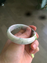 Load image into Gallery viewer, Certified 51.7 mm type A 100% Natural green/purple/white oval Jadeite Jade bangle F109-6200