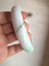 Load image into Gallery viewer, 61.8 mm certified type A 100% Natural sunny green/purple/white Jadeite Jade bangle AX103-5428