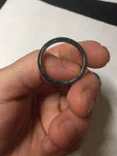 Load image into Gallery viewer, 100% natural type A icy watery light green/blue/gray Guatemala jadeite jade band ring R118