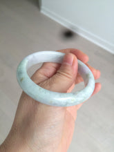 Load image into Gallery viewer, 52.5mm certified type A 100% Natural light green/yellow/purple(FU LU Shou) oval jadeite jade bangle AK59-0766