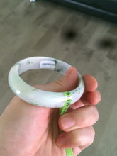 Load image into Gallery viewer, Certified 51.7 mm type A 100% Natural green/purple/white oval Jadeite Jade bangle F109-6200