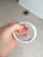 Load image into Gallery viewer, 52.5mm certified type A 100% Natural light green/yellow/purple(FU LU Shou) oval jadeite jade bangle AK59-0766