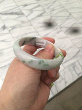 Load image into Gallery viewer, Certified 51.7 mm type A 100% Natural green/purple/white oval Jadeite Jade bangle F109-6200