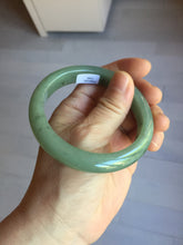 Load image into Gallery viewer, 57.5mm Certified Type A 100% Natural Oily Dark Green Gray Black(油青) Jadeite Jade Bangle PE106-7160