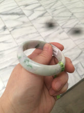 Load image into Gallery viewer, Certified 51.7 mm type A 100% Natural green/purple/white oval Jadeite Jade bangle F109-6200