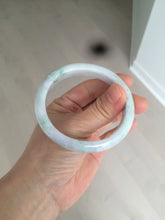 Load image into Gallery viewer, 52.5mm certified type A 100% Natural light green/yellow/purple(FU LU Shou) oval jadeite jade bangle AK59-0766