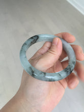 Load image into Gallery viewer, 56.9mm 100% natural Type A dark green Chinese painting (水墨) jadeite jade bangle AH94-4484