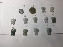 Load image into Gallery viewer, Type A 100% Natural oily dark green/light green/purple/white jadeite jade cat kitty pendant PD200