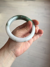 Load image into Gallery viewer, 59mm Certified Type A 100% Natural sunny green/white/brown/black Jadeite Jade bangle BK36-8353