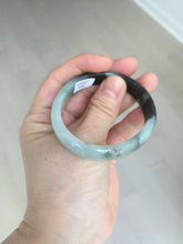 Load image into Gallery viewer, 47mm Certified Type A 100% Natural dark green Jadeite Jade oval bangle AH93-4483