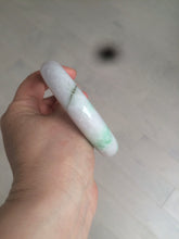 Load image into Gallery viewer, 61.8 mm certified type A 100% Natural sunny green/purple/white Jadeite Jade bangle AX103-5428