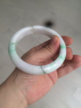 Load image into Gallery viewer, 61.8 mm certified type A 100% Natural sunny green/purple/white Jadeite Jade bangle AX103-5428