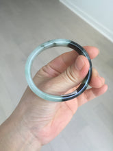 Load image into Gallery viewer, 47mm Certified Type A 100% Natural dark green Jadeite Jade oval bangle AH93-4483
