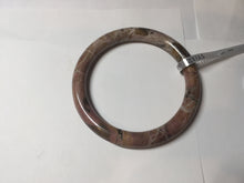 Load image into Gallery viewer, 58.9mm 100% natural pink brown black round cut rose stone (Rhodonite)bangle SY122