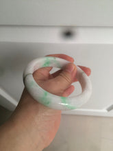Load image into Gallery viewer, 61.8 mm certified type A 100% Natural sunny green/purple/white Jadeite Jade bangle AX103-5428