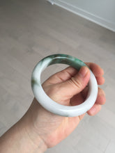 Load image into Gallery viewer, 59mm Certified Type A 100% Natural sunny green/white/brown/black Jadeite Jade bangle BK36-8353