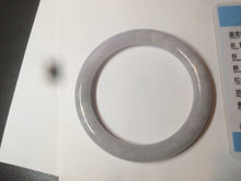 Load image into Gallery viewer, 58mm certified 100% natural type A light green/purple round cut jadeite jade bangle AJ66-0019