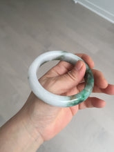 Load image into Gallery viewer, 59mm Certified Type A 100% Natural sunny green/white/brown/black Jadeite Jade bangle BK36-8353