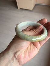 Load image into Gallery viewer, 56.1mm 100% natural certified light green yellow purple jadeite jade bangle BM92-9766
