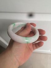 Load image into Gallery viewer, 61.8 mm certified type A 100% Natural sunny green/purple/white Jadeite Jade bangle AX103-5428