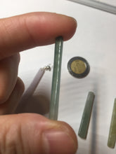 Load image into Gallery viewer, 100% natural type A jadeite jade icy watery green white purple yellow Tide Control Pillar(定海神针) pendant group BN77