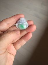 Load image into Gallery viewer, Certified 100% Natural type A sunny green happy Buddha jadeite Jade pendant PB67-5102