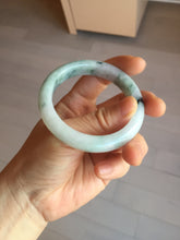 Load image into Gallery viewer, 52.5 mm Certified Type A 100% Natural green white Jadeite Jade bangle PA216-3889