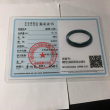 Load image into Gallery viewer, 61mm Certified Type A 100% Natural dark green/blue/gray/black Guatemala Jadeite bangle PJ147-1484