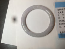Load image into Gallery viewer, 58mm certified 100% natural type A light green/purple round cut jadeite jade bangle AJ66-0019