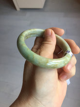 Load image into Gallery viewer, 56.5mm certified Type A 100% Natural light green/yellow/white Jadeite Jade bangle AZ197-2732