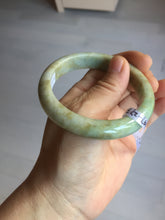 Load image into Gallery viewer, 56.5mm certified Type A 100% Natural light green/yellow/white Jadeite Jade bangle AZ197-2732