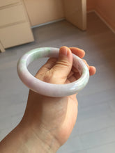 Load image into Gallery viewer, 59.5mm certified Type A 100% Natural light green sunny green light purple Jadeite Jade bangle BF147-8465